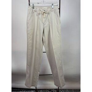 DKNY Jeans Beige Cotton Drawstring Pants Small